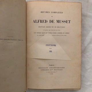 Oeuvres complètes de Alfred de Musset