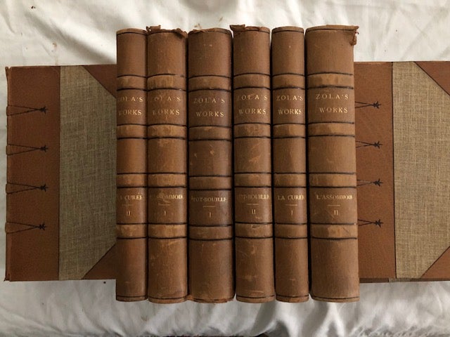 Item #1490 The Works of Zola (10 of 12 Volumes). Emile Zola.