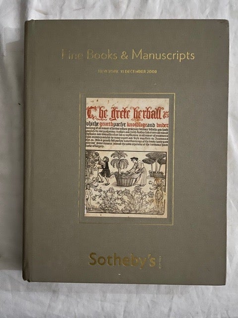 Item #2074 Fine Books and Manuscripts; Thursday 11 December 2008. Sotheby's.