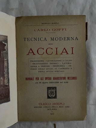 Tecnica Moderna Degli Acciai