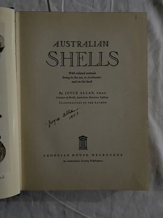 Australian Shells; With related animals living in the sea, in freshwater and on the land