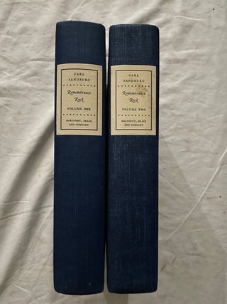 Item #2100 Remembrance Rock (two volumes). Carl Sandburg