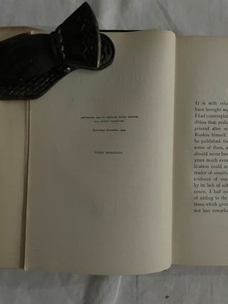 Letters of John Ruskin to Charles Eliot Norton (two volumes with DJs)