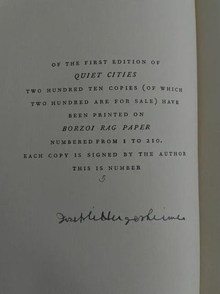 Quiet Cities