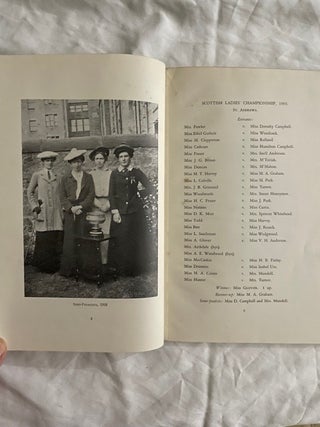 History of the Scottish Ladies Golfing Association; 1903-1928