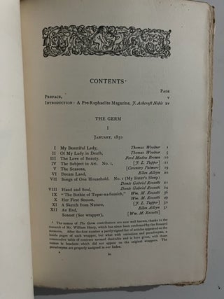 The Germ:; Thoughts towards Nature in Poetry, Literature, and Art