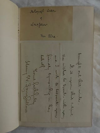 The Golden Legend (with autograph letter from Longfellow)