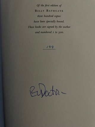 Billy Bathgate (with proof copy) (Signed)