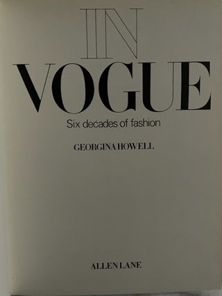 In Vogue; Six decades of fashion