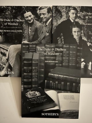 The Duke & Duchess of Windsor (Three Vol. in Case); Sotheby's Sale 7000 September 11-19 1997