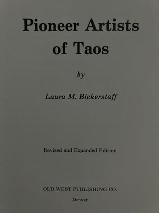 Pioneer Artists of Taos