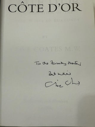 Cote D'or: A Celebration of the Great Wines of Burgundy (Signed)