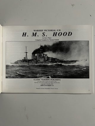 H.M.S. Hood Battle Cruiser; Warship Pictorial No. 20