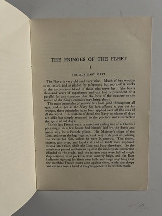 The Fringes of the Fleet (pamphlets)