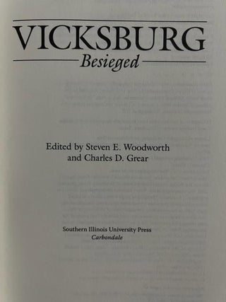 Vicksburg Besieged (Civil War Campaigns in the West)