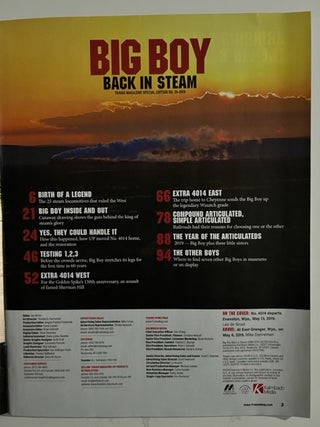 Big Boy Back in Steam, 4014's Triumphant Return; (Trains Magazine Special Collector's Edition)
