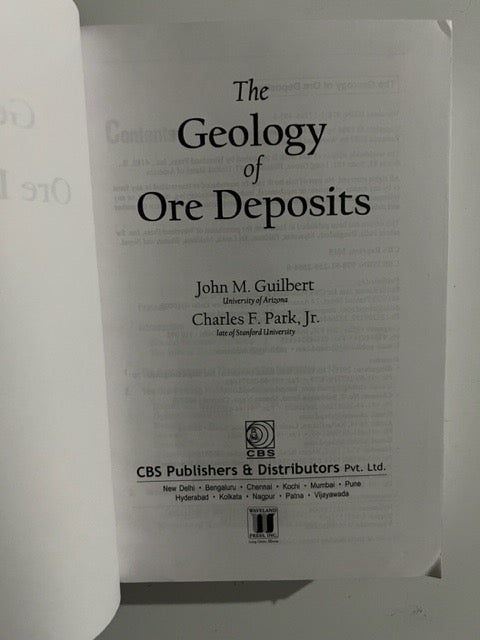 Item #3162 The Geology Of Ore Deposits. Guilbert J. M.