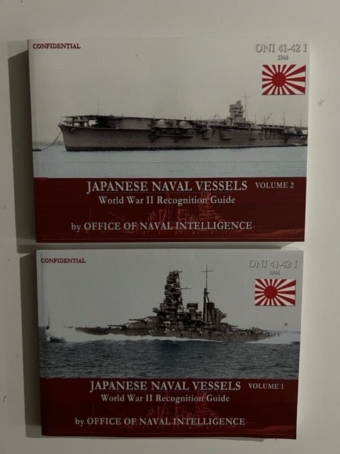 ONI 41-42 I 1944 Series Japanese Naval Vessels Volume I & Volume 