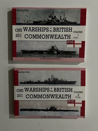Item #3171 ONI 201 1944 Series Warships of the British Commonwealth Volume I & Volume II; World...