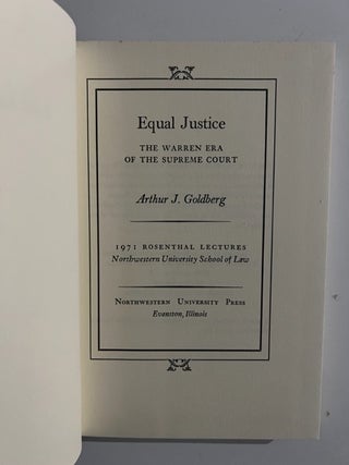 Equal Justice: The Warren Era of the Supreme Court