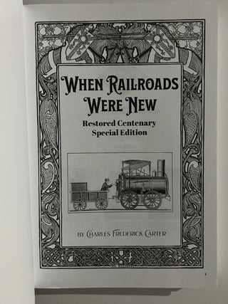 When Railroads Were New