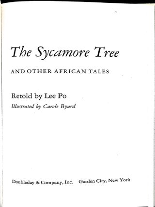 The Sycamore Tree And Other African Tales