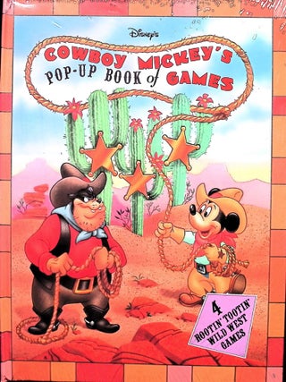 Item #3743 Disney's Cowboy Mickey's Pop-Up Book of Games: 4 Rootin' Tootin' Wild West Games...