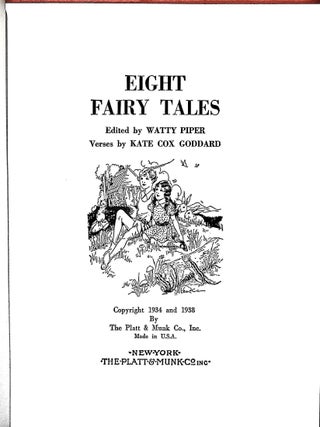 Eight Fairy Tales; Verses by Kate Cox Goddard.