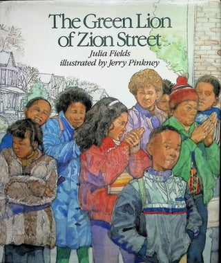Item #4077 The Green Lion of Zion Street. Julia Fields, J