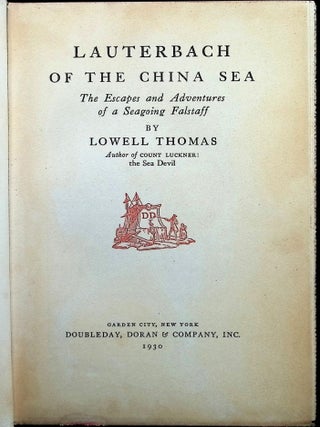 Lauterbach Of The China Sea: The Escapes and Adventures of a Seagoing Falstaff