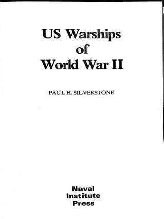 U.S. Warships of World War 2