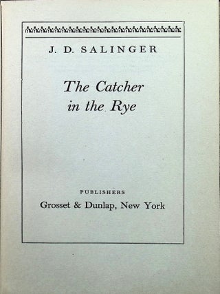 The Catcher In The Rye