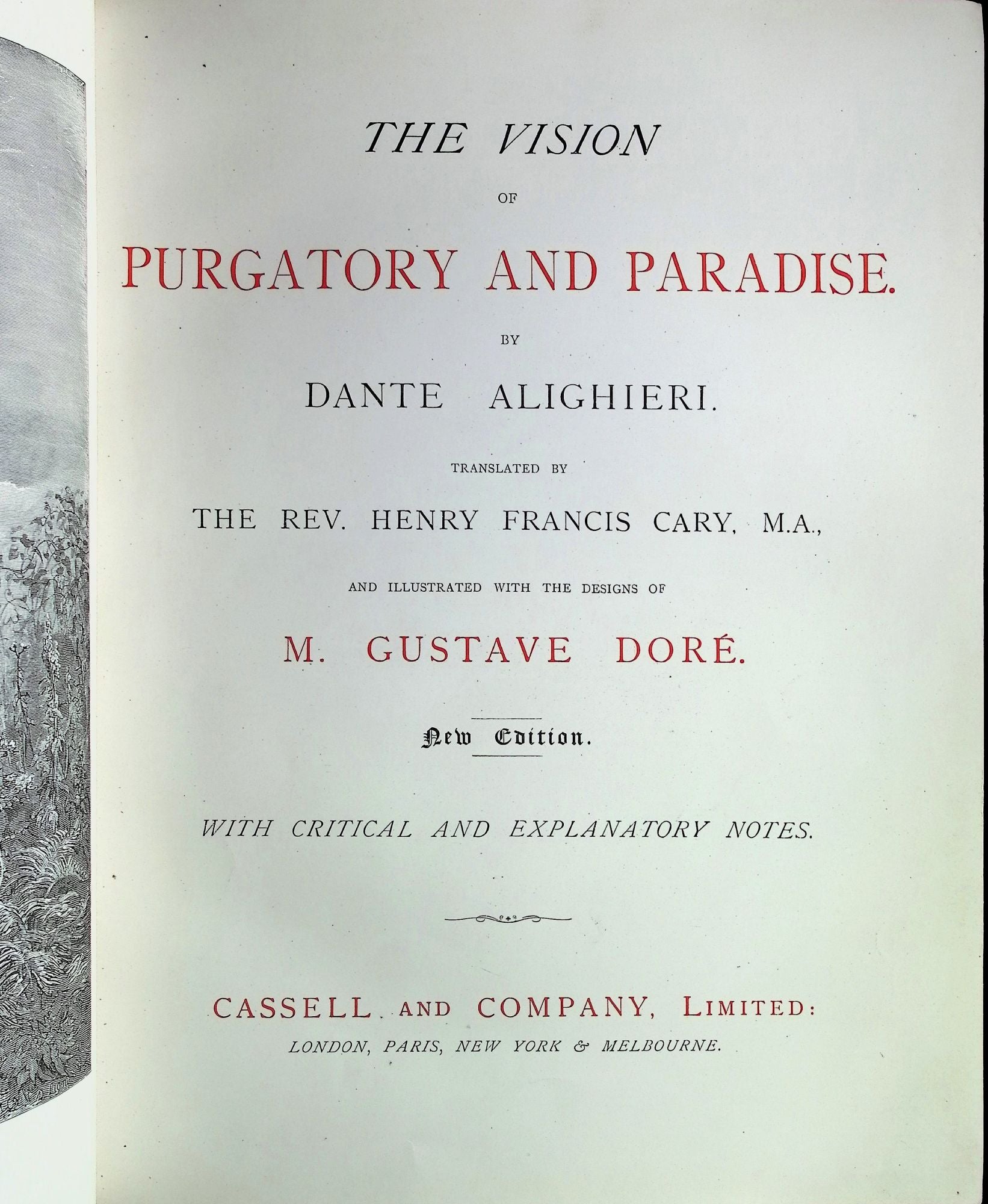 The Vision of Hell and The Vision of Purgatory and Paradise Two Volumes by Alighieri Dante on Liberty Book Store ABAA FABA IOBA