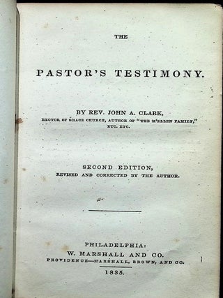 The Pastor's Testimony