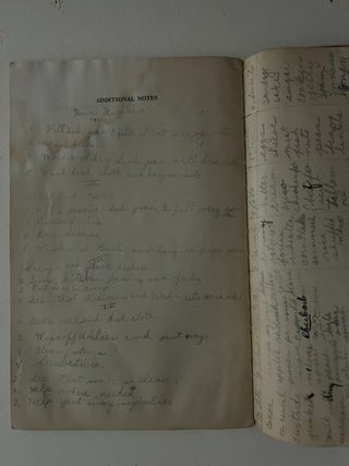 Handbook of Directions for Home Making Activities: Part 1. Recipes. Part 2. Household Tasks