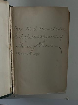 Twenty-Eight Years in Wall Street (Signed); Irving Publishing Co.