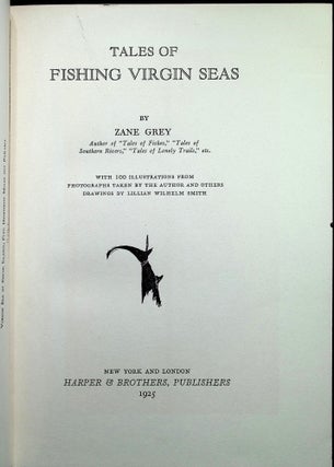Tales of Fishing Virgin Seas (with B/W photograph used in book)