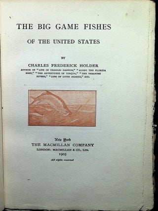 The Big Game Fishes of the United States (large paper )
