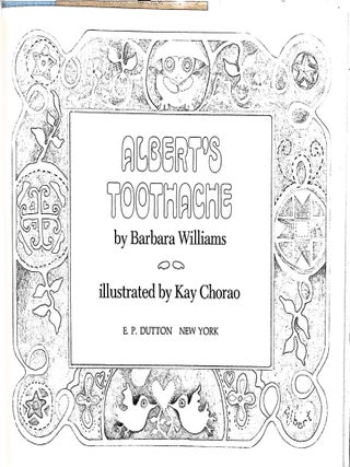 Albert's Toothache (Signed)