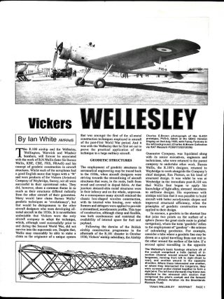 Vickers Wellesley; Warpaint Series No. 86