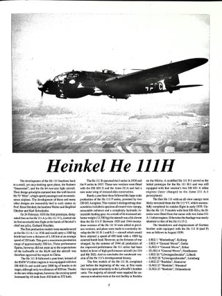 The Luftwaffe Profile Series, No. 9: Heinkel He 111h