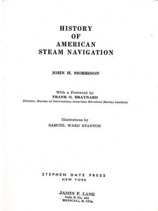 History of American Steam Navigation
