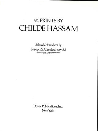 94 Prints by Childe Hassam