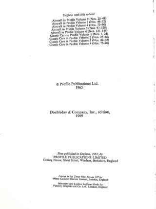 Aircraft in Profile, Volume One (Nos. 1-24)