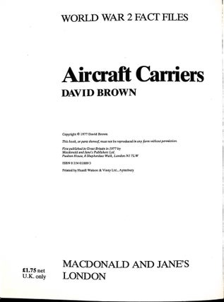 Aircraft Carriers of World War II (World War 2 Fact Files)