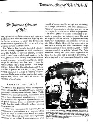 Japanese Army Of World War II. Osprey Men-At-Arms Series