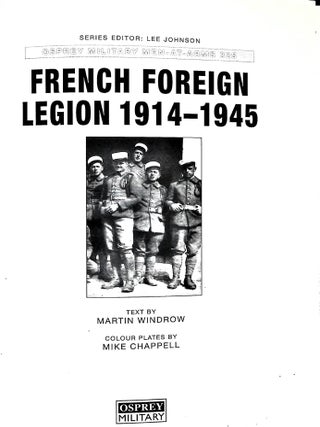 French Foreign Legion 1914-45