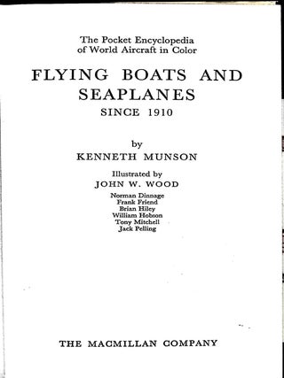 Flying Boats and Seaplanes since 1910