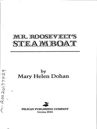 Mr. Roosevelt's Steamboat
