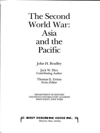 The Second World War: Asia and the Pacific